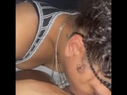 Lightskin Ebony Keep On Sucking Until She Get That Cum 10/16