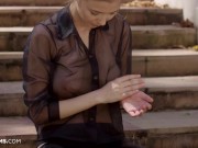 ULTRAFILMS Absolutely amazing Russian model Mila Azul masturbating and teasing us in this hot solo video 1/16