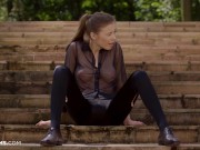 ULTRAFILMS Absolutely amazing Russian model Mila Azul masturbating and teasing us in this hot solo video 2/16