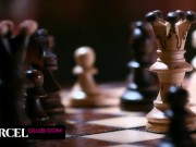 Swinger trio with two busty brunettes 8/16