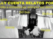 (Only Audio) I'm fucking My girlfriend first time in the bus, follo a mi novia en el bus 