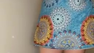 Horny Milf/Wife Changing Dirty Panties from CREAMING. 