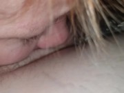 Quick deepthroat I just wanted to tast him and gag on his cock 1/16