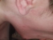 Quick deepthroat I just wanted to tast him and gag on his cock 12/16