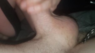 Quick deepthroat I just wanted to tast him and gag on his cock