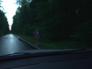 Fake driver fucked hot blonde in his car 2/16