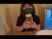 【デートVlog風】久々の旅行！ホテルのエロいお風呂で濃厚騎乗位❤Rich sex in the hotel's erotic bath 5/16