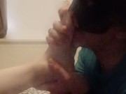 64 Holland Doll Duke Hunter Stone - Whole Foot in the Dukes Mouth Again Female Feet Worship! 9/16