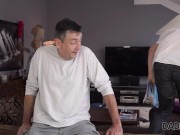 DADDY4K. Aroused man manages to taste both holes of son's beautiful GF 3/16