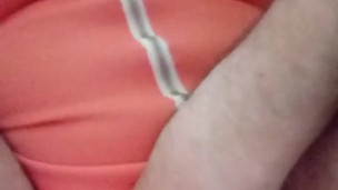 Sissy sean squatting to piss like a girl