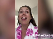 Babe sharing celebrity crushes then masturbates so hard her fingers are sore & behind the scenes cum on her pussy - Lelu Love 9/16
