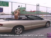 Hot Blonde Rides Around Town Naked In My Car 1/16