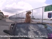 Hot Blonde Rides Around Town Naked In My Car 2/16