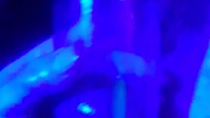 ball pumping under blue light