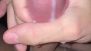 He Moans Loud While Jacking Off His Throbbing Cock and Cumming MALE ORGASM
