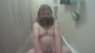 Uncle fixed the shower now, it's time to take one