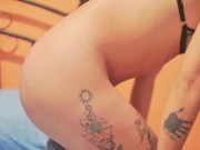 stepsister showed her underwear at the first meeting. 1/16