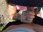 fiquei muito excitada na natureza 4/16