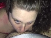 Bbw gets 2 throatpies . Deepthroat while thuckling!!!