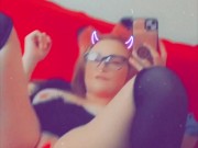 Horny Fox with Paw Socks Teases, Twerks and Cums for you 🥰