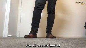DRESS SHIRT - DRESS PANTS - RIBBED DRESS SOCKS - MANLYFOOT - ENGLISH SUBTITLES- 👞 🧦