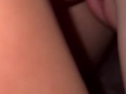 He turns his back on me and penetrates my pink and delicate pussy with his huge cock 13/16