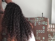 CREAMPIE- Cute brunette girl with big hard ass has an orgasm while I fuck her doggy style -amateur c 1/16