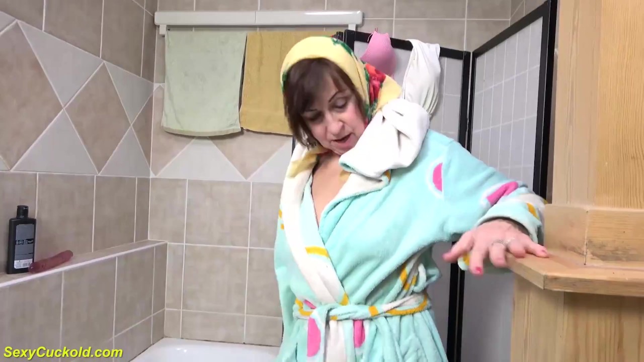 78 years old grandma takes a soapy shower and masturbating - RedTube