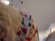 2 Blonde cougars work over a massive cock pt1 (HoneyButter and Tori J) 6/16