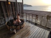 【Emin】眺めの良い貸切露天風呂付きのホテルで中出しセックス♡【旅行】 7/16