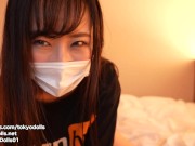 Japanese cute girl gives a guy a handjob while facesitting and being eaten pussy. 1/16