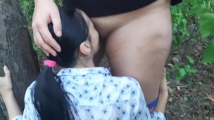 I licked my girlfriend's pussy in the woods - Lesbian_illusion