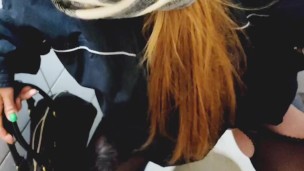 Nasty girl does a mess with pee after party