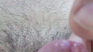 Jerking off in nature with full Cum