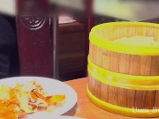 夜景を見ながら窓際SEX / SEX by the window while watching the night view 1/16