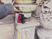 夜景を見ながら窓際SEX / SEX by the window while watching the night view 5/16