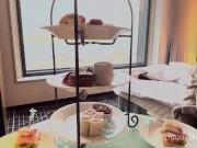 夜景を見ながら窓際SEX / SEX by the window while watching the night view 9/16