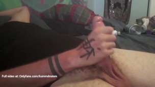 Making love to my big white cock before I cum all over you