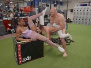 Reality Kings - Katie Kush & Hyley Winters Catch David Lee Masturbating On The Staircase 1/16