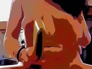 Ragazza si masturba con due sex toys 13/16