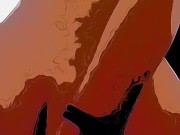 Ragazza si masturba con due sex toys 9/16