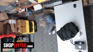 Shoplyfter - Skinny Blonde Cutie Emma Hix Gives Her Pussy To Security Officer To Get Out Of Trouble