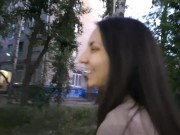 Homemade BDSM. Her first throatfuck goes to anal creampie 1/16