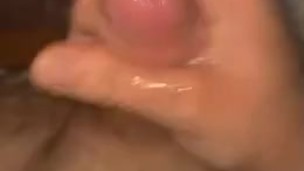 Huge cumshot all over myself 