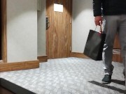 I wait for the delivery with hot clothes and I pay him with oral sex 3/16