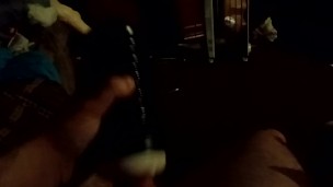 Sean rubbbin one out in black panties using a fleshlight