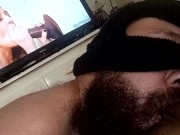 stuck his tongue inside my bitch pussy while watching porn I'm a naughty bitch
