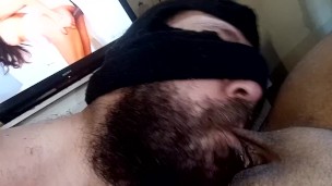 sucked sucked my pussy in his mouth how delicious to be sucked watching porn whore delicious👅💦😋🤤