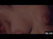 Watch her sucking her big dildo before plunging it in her pussy 16/16