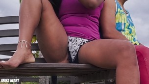 In a PUBLIC PARK - I Seduced a Guy and Let Him Touch My PUSSY